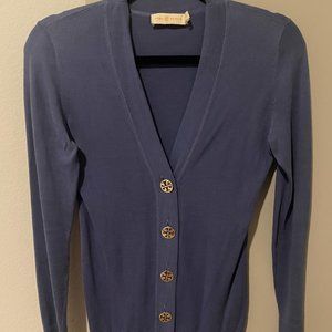 Tory Burch_Blue Cardigan